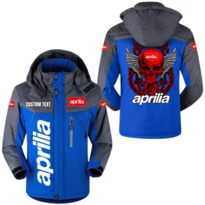 Aprilia Windbreaker Exclusive Logo Windproof Waterproof Jacket Detachable Hood Velvet-Lined Warm Durable, Custom Name TN180225Y11WJVCT1APR