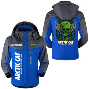 Arctic Cat Windbreaker Exclusive Logo Windproof Waterproof Jacket Detachable Hood Velvet-Lined Warm Durable, Custom Name TN180225Y11WJVCT1ARC