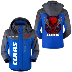 Claas Jacket Exclusive Logo Windproof Waterproof Jacket Detachable Hood Velvet-Lined Warm Durable, Custom Name TN180225Y11WJVCT1CLA
