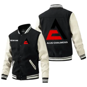 Allis Chalmers Jacket Men’s Baseball Jacket With PU Leather Sleeve, Custom Name HG180225Y15BJPUCT1ALC