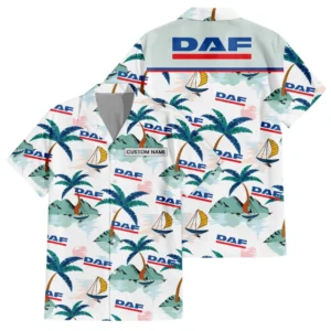 DAF Exclusive Logo Hawaiian Shirt Tropical Landscape Pattern All-over Print For Men Women Kids, Custom Name HIDI190225Y7HWLS2DAF