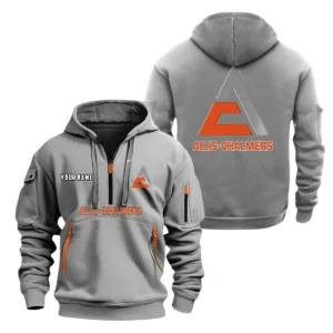 Allis Chalmers Half Zip Hoodie, Sport Hooded Multi-Pocket, Custom Name HG110325Y25QZ2HCT1ALC