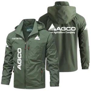 AGCO Windbreaker Jacket Hooded Detachable, Outdoor Windproof Running Jacket, Custom Text HIHI060325Y28WJ86AGC