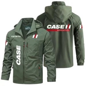 Case IH Windbreaker Jacket Hooded Detachable, Outdoor Windproof Running Jacket, Custom Text HIHI060325Y28WJ86CIH
