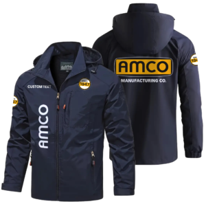 Amco Exclusive Logo Windbreaker Jacket Hooded Detachable Outdoor Windproof Running Jacket Custom Text HIHI080325Y28WJ86AMM