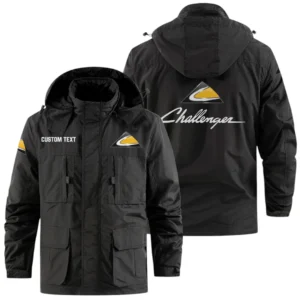 Challenger Exclusive Logo Windbreaker Jacket Hooded Detachable, Outdoor Jacket Multi Pocket, Custom Name HIDI200325Y26WMPCHT