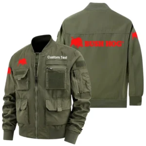 Bush Hog Exclusive Logo Jacket x Baseball Collar Style Multiple Pockets Men’s Hiking Outdoor Jacket Custom Name HIHI190325Y40JCXBUH