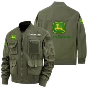 John Deere Exclusive Logo Jacket x Baseball Collar Style Multiple Pockets Men’s Hiking Outdoor Jacket Custom Name HIHI190325Y40JCXJDE