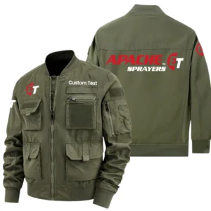 Apache Sprayers Exclusive Logo Jacket x Baseball Collar Style Multiple Pockets Men’s Hiking Outdoor Jacket Custom Name HIHI200325Y40JCXAPS