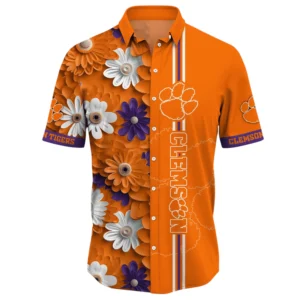 Clemson Tigers Hawaiian Aloha Shirt All Over Print, Custom Name TN260425Y7HWCT2NCCU