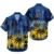 Navy Tropical Flower 2