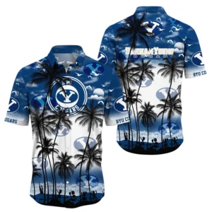BYU Cougars Hawaiian Aloha Shirt All Over Print, Custom Name TN260425Y7HWCT11NCBYU
