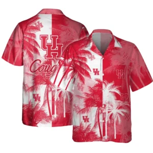 Houston Cougars Hawaiian Aloha Shirt All Over Print, Custom Name For Men Women Kids TN260425Y7HWCT11NCUH