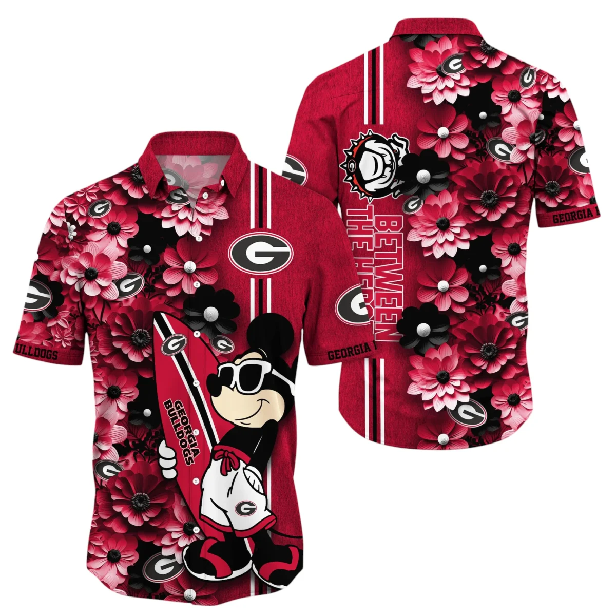 Georgia Bulldogs Hawaiian Aloha Shirt All Over Print, Custom Name For Men Women Kids TN260425Y7HWCT12NCUGA