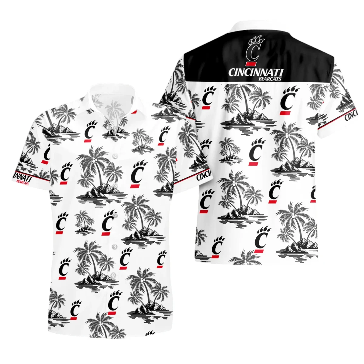 Cincinnati Bearcats Hawaiian Aloha Shirt All Over Print, Custom Name TN260425Y7HWCT15NCCIN