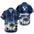 Navy Tropical Flower 2