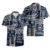 Navy Tropical Flower 2