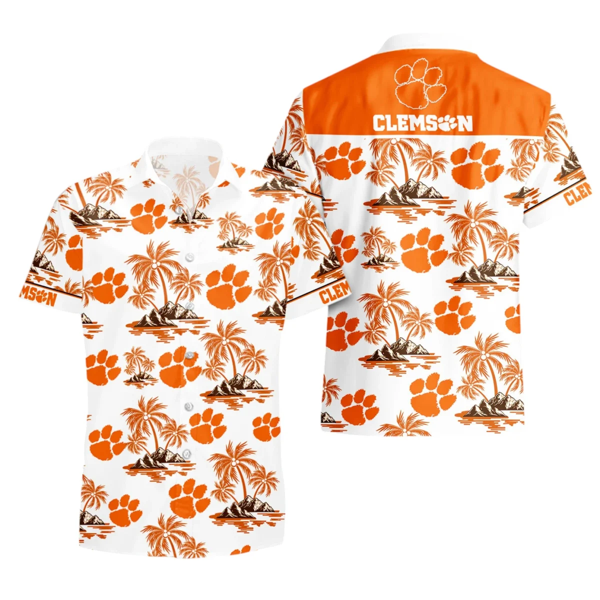 Clemson Tigers Hawaiian Aloha Shirt All Over Print, Custom Name TN260425Y7HWCT18NCCU