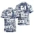 Navy Tropical Flower 3