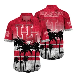 Houston Cougars Hawaiian Aloha Shirt All Over Print, Custom Name For Men Women Kids TN260425Y7HWCT1NCUH