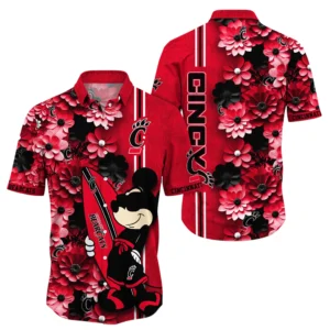 Cincinnati Bearcats Hawaiian Aloha Shirt All Over Print, Custom Name TN260425Y7HWCT20NCCIN
