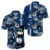 Navy Tropical Flower