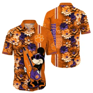 Clemson Tigers Hawaiian Aloha Shirt All Over Print, Custom Name TN260425Y7HWCT22NCCU