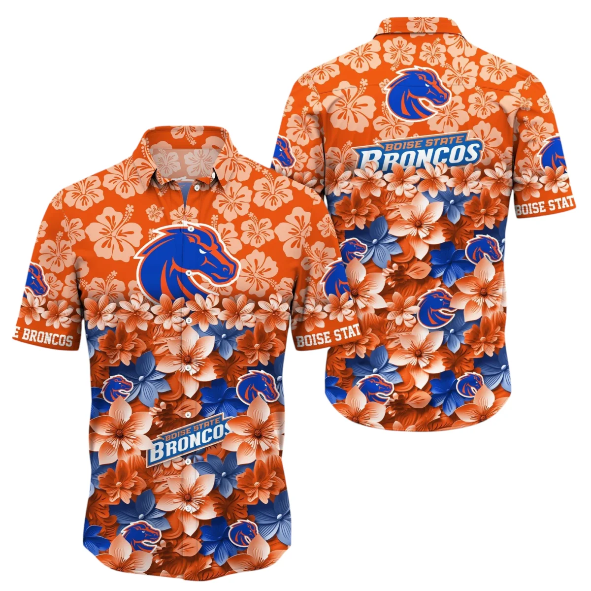 Boise State Broncos Hawaiian Aloha Shirt All Over Print, Custom Name TN260425Y7HWCT23NCBSB