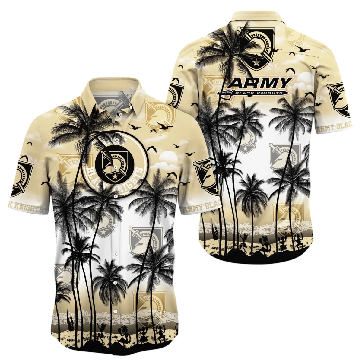 Army Black Knights Hawaiian Aloha Shirt All Over Print, Custom Name TN260425Y7HWCT24NCARMY