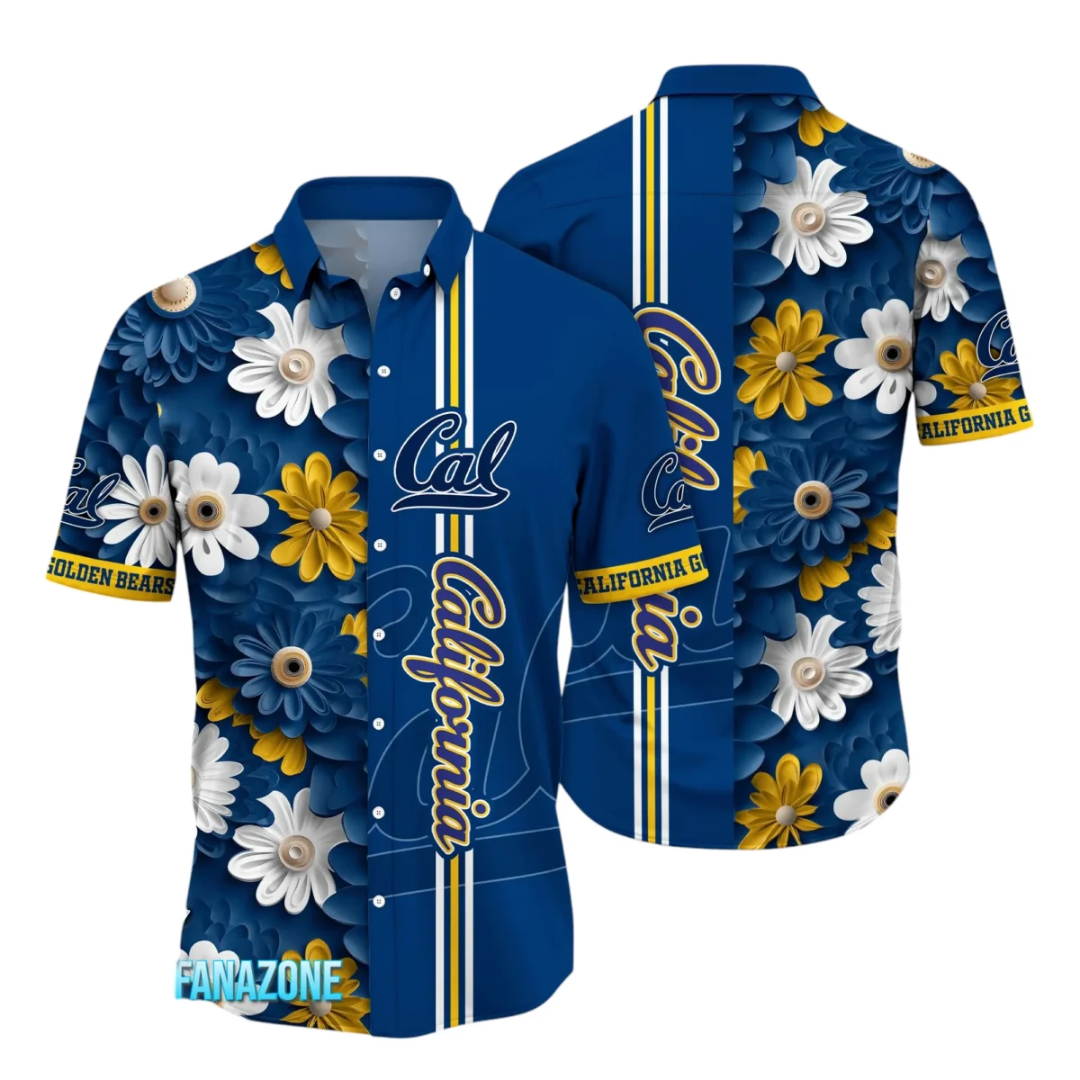 California Golden Bears Hawaiian Aloha Shirt All Over Print, Custom Name TN260425Y7HWCT24NCCAL