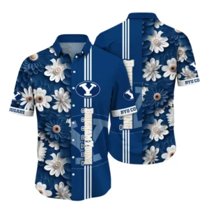 BYU Cougars Hawaiian Aloha Shirt All Over Print, Custom Name TN260425Y7HWCT25NCBYU