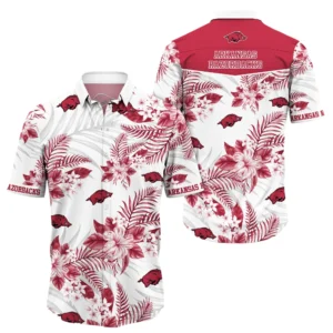 Arkansas Razorbacks Hawaiian Aloha Shirt All Over Print, Custom Name TN260425Y7HWCT26NCARK