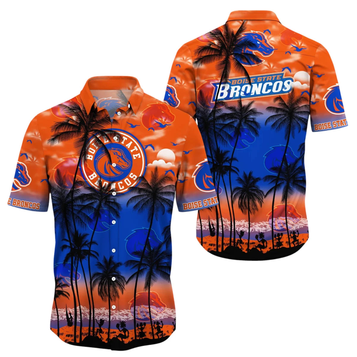 Boise State Broncos Hawaiian Aloha Shirt All Over Print, Custom Name TN260425Y7HWCT27NCBSB