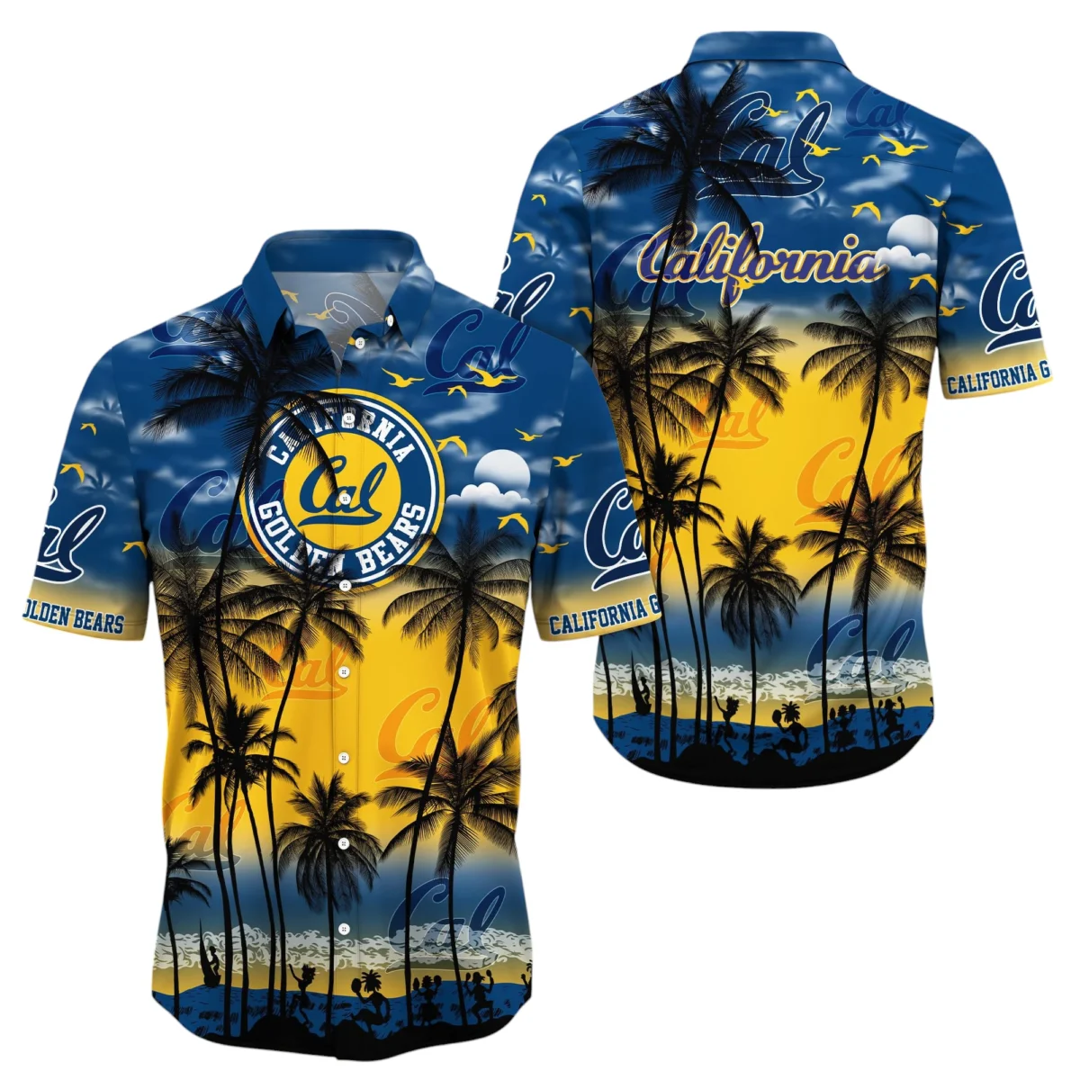 California Golden Bears Hawaiian Aloha Shirt All Over Print, Custom Name TN260425Y7HWCT27NCCAL