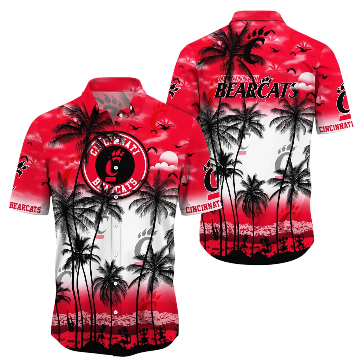 Cincinnati Bearcats Hawaiian Aloha Shirt All Over Print, Custom Name TN260425Y7HWCT27NCCIN