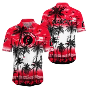 Cincinnati Bearcats Hawaiian Aloha Shirt All Over Print, Custom Name TN260425Y7HWCT27NCCIN
