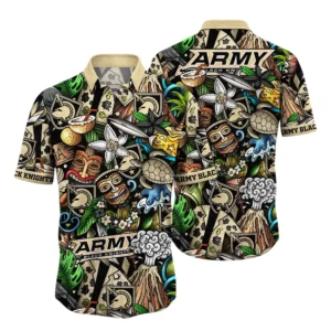 Army Black Knights Hawaiian Aloha Shirt All Over Print, Custom Name TN260425Y7HWCT2NCARMY