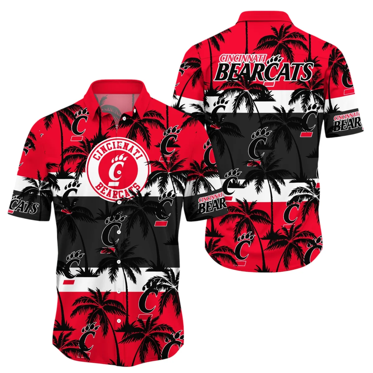 Cincinnati Bearcats Hawaiian Aloha Shirt All Over Print, Custom Name TN260425Y7HWCT2NCCIN
