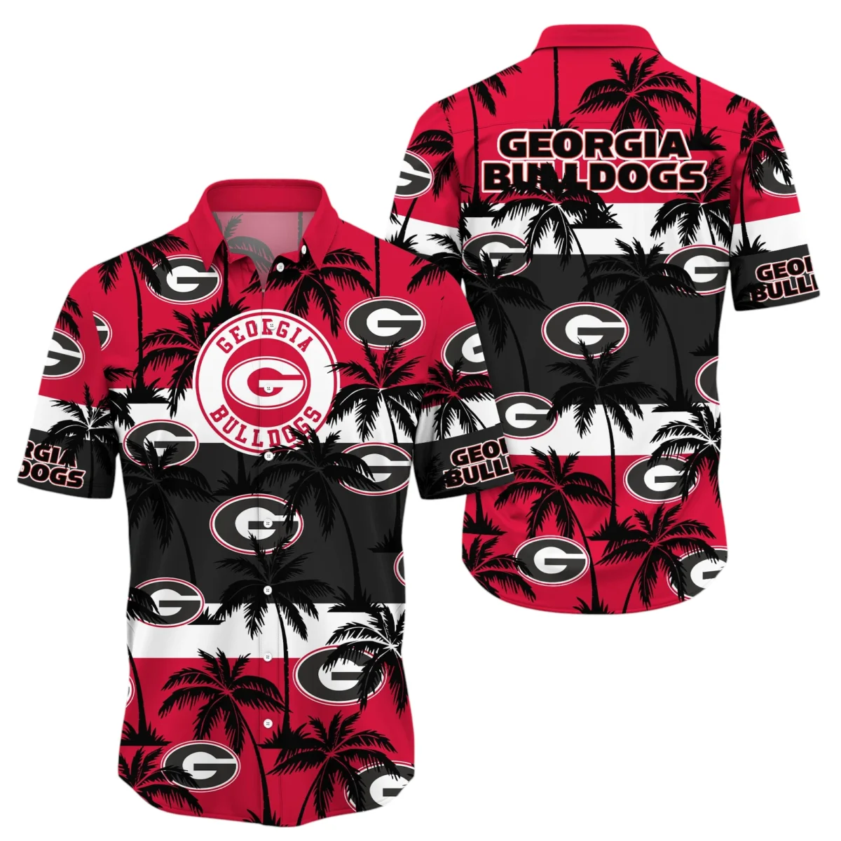 Georgia Bulldogs Hawaiian Aloha Shirt All Over Print, Custom Name For Men Women Kids TN260425Y7HWCT3NCUGA