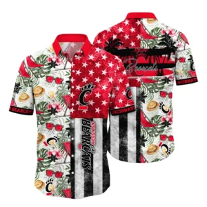 Cincinnati Bearcats Hawaiian Aloha Shirt All Over Print, Custom Name TN260425Y7HWCT5NCCIN
