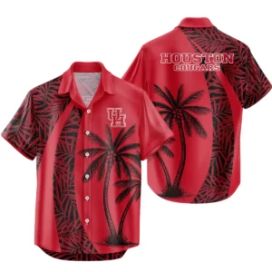 Houston Cougars Hawaiian Aloha Shirt All Over Print, Custom Name For Men Women Kids TN260425Y7HWCT8NCUH