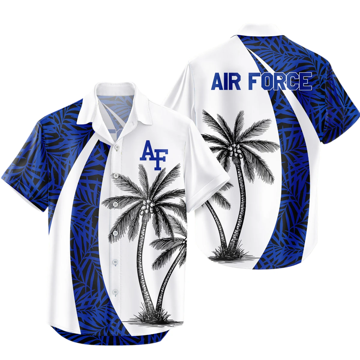Air Force Falcons Hawaiian Aloha Shirt All Over Print, Custom Name For Men Women Kids TN230425Y7HWCT5NCAFF