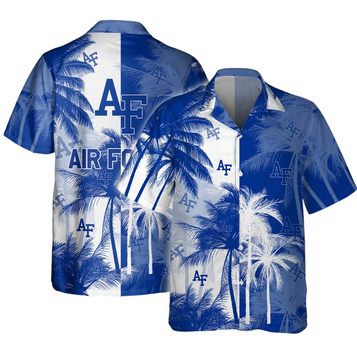 Air Force Falcons Hawaiian Aloha Shirt All Over Print, Custom Name For Men Women Kids TN230425Y7HWCT7NCAFF