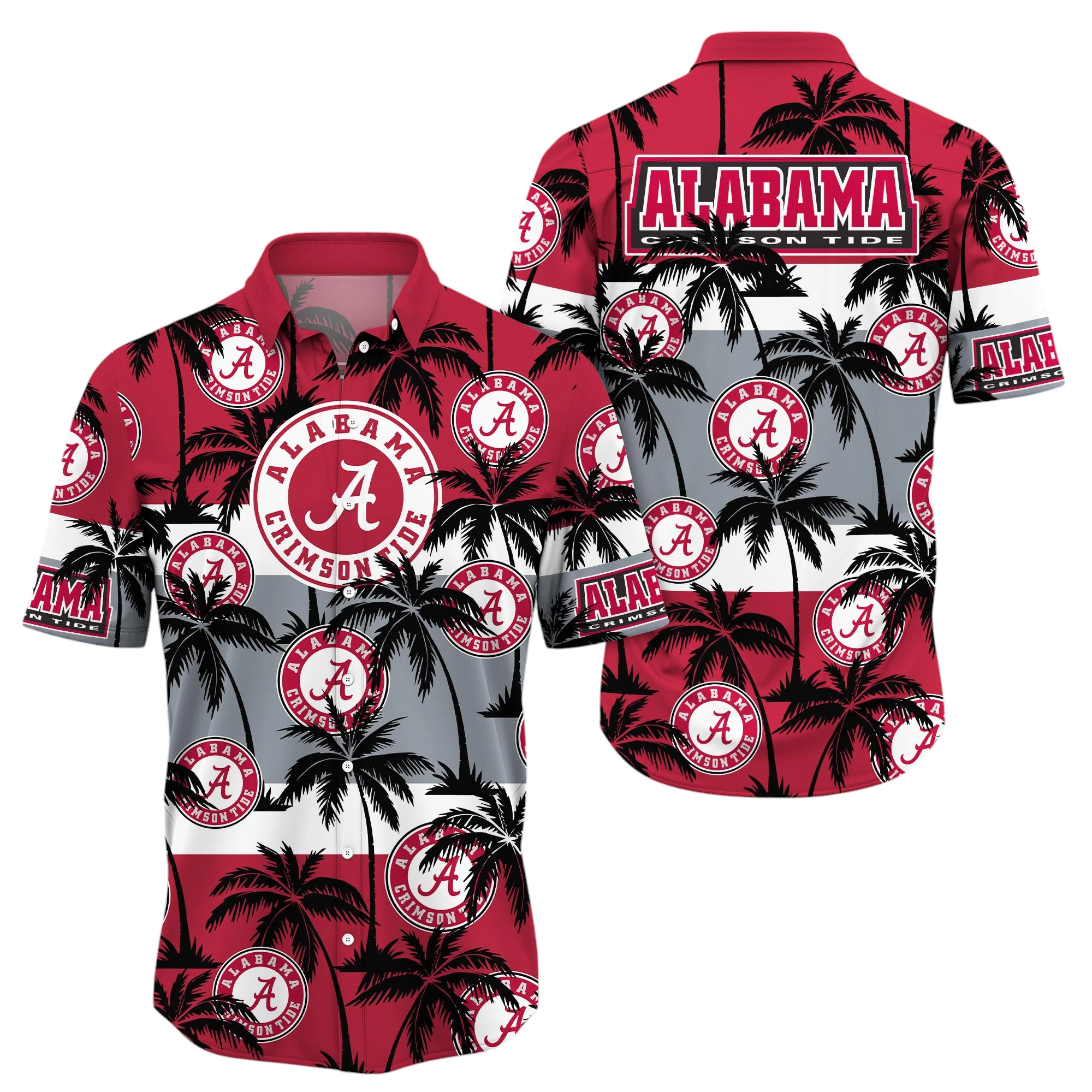 Alabama Crimson Tide Hawaiian Aloha Shirt All Over Print, Custom Name For Men Women Kids TN230425Y7HWCT1NCACT