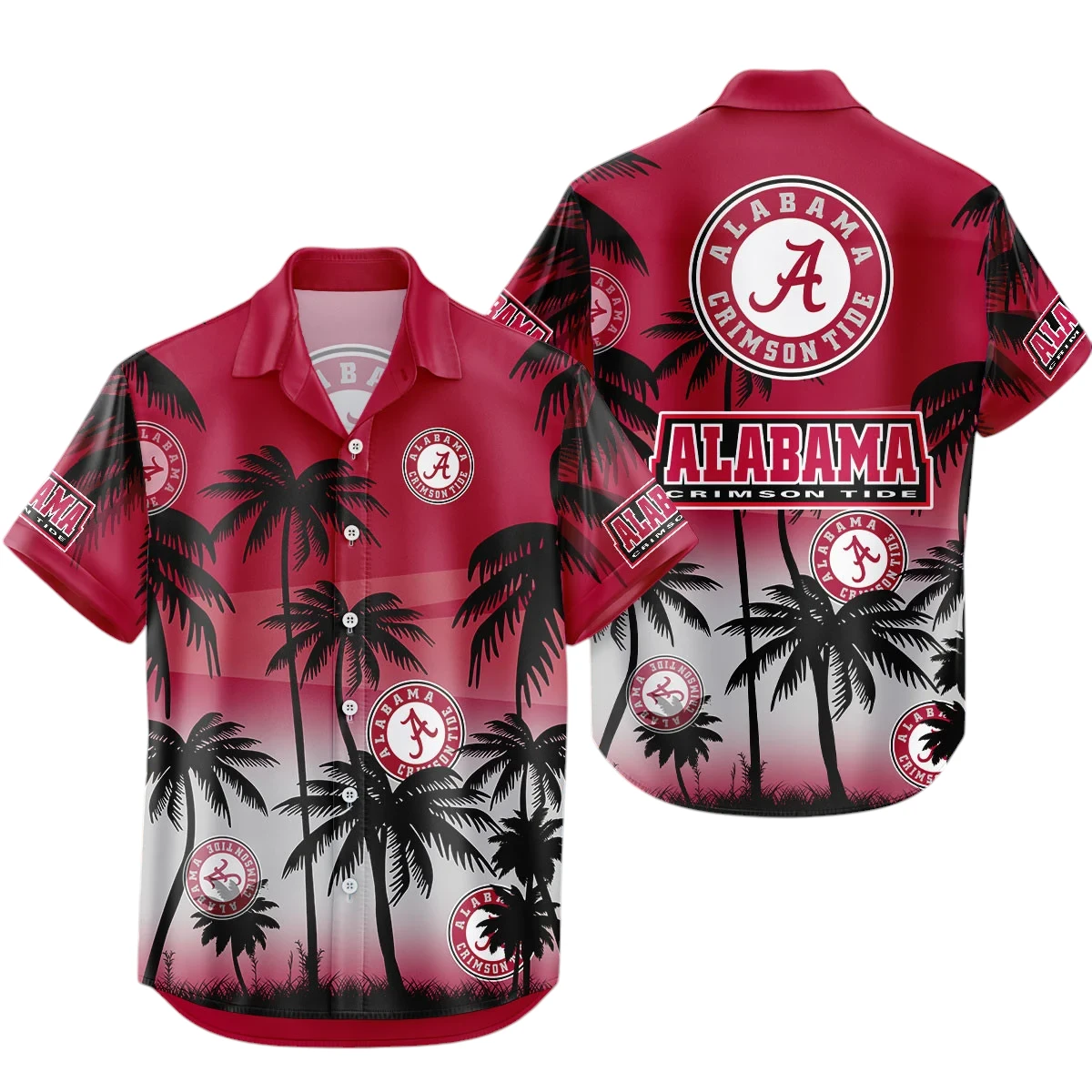 Alabama Crimson Tide Hawaiian Aloha Shirt All Over Print, Custom Name For Men Women Kids TN240425Y7HWCT12NCACT