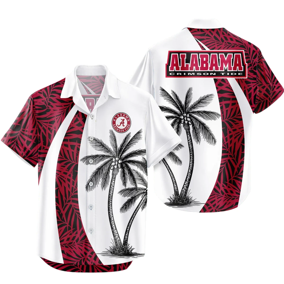 Alabama Crimson Tide Hawaiian Aloha Shirt All Over Print, Custom Name For Men Women Kids TN240425Y7HWCT17NCACT