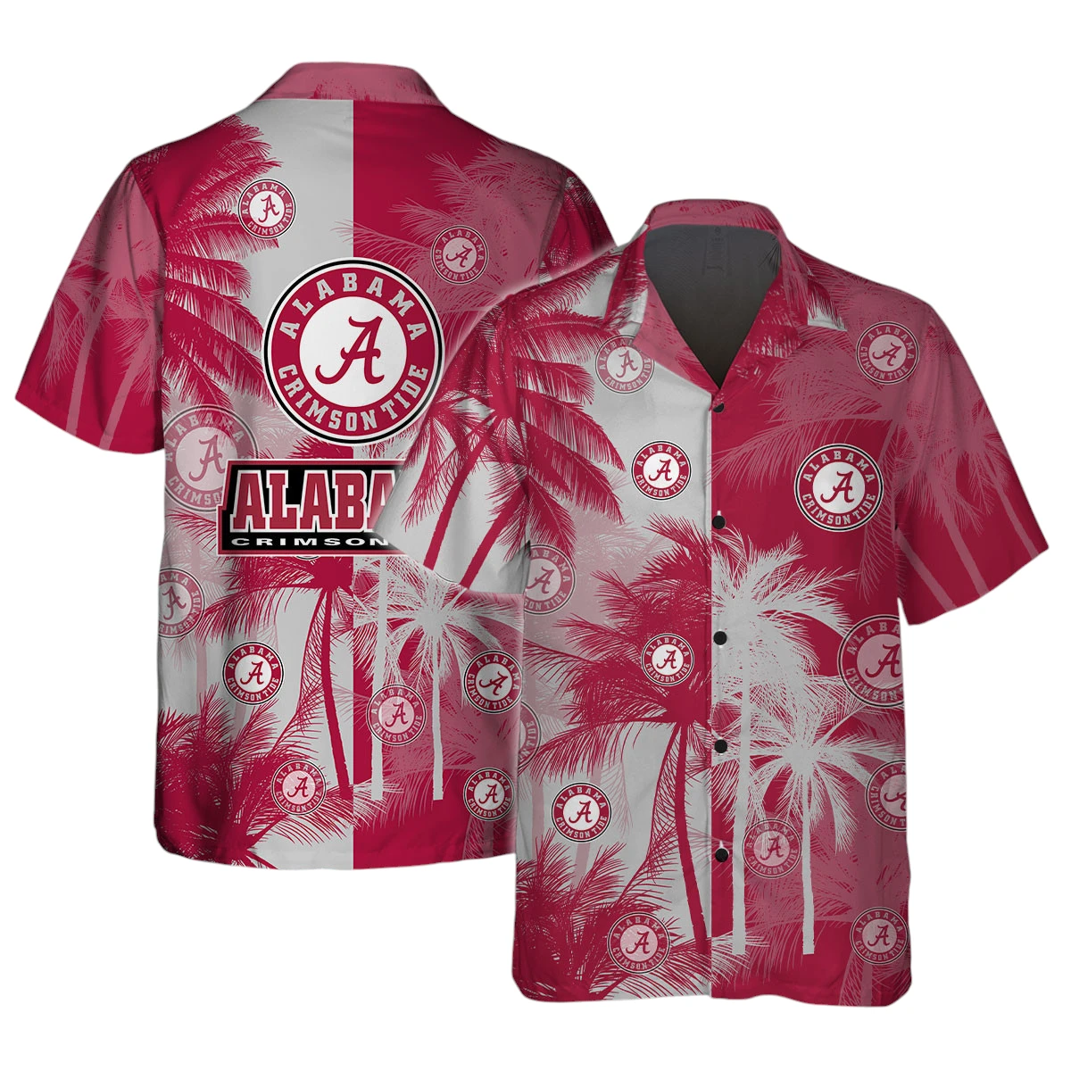 Alabama Crimson Tide Hawaiian Aloha Shirt All Over Print, Custom Name For Men Women Kids TN240425Y7HWCT19NCACT