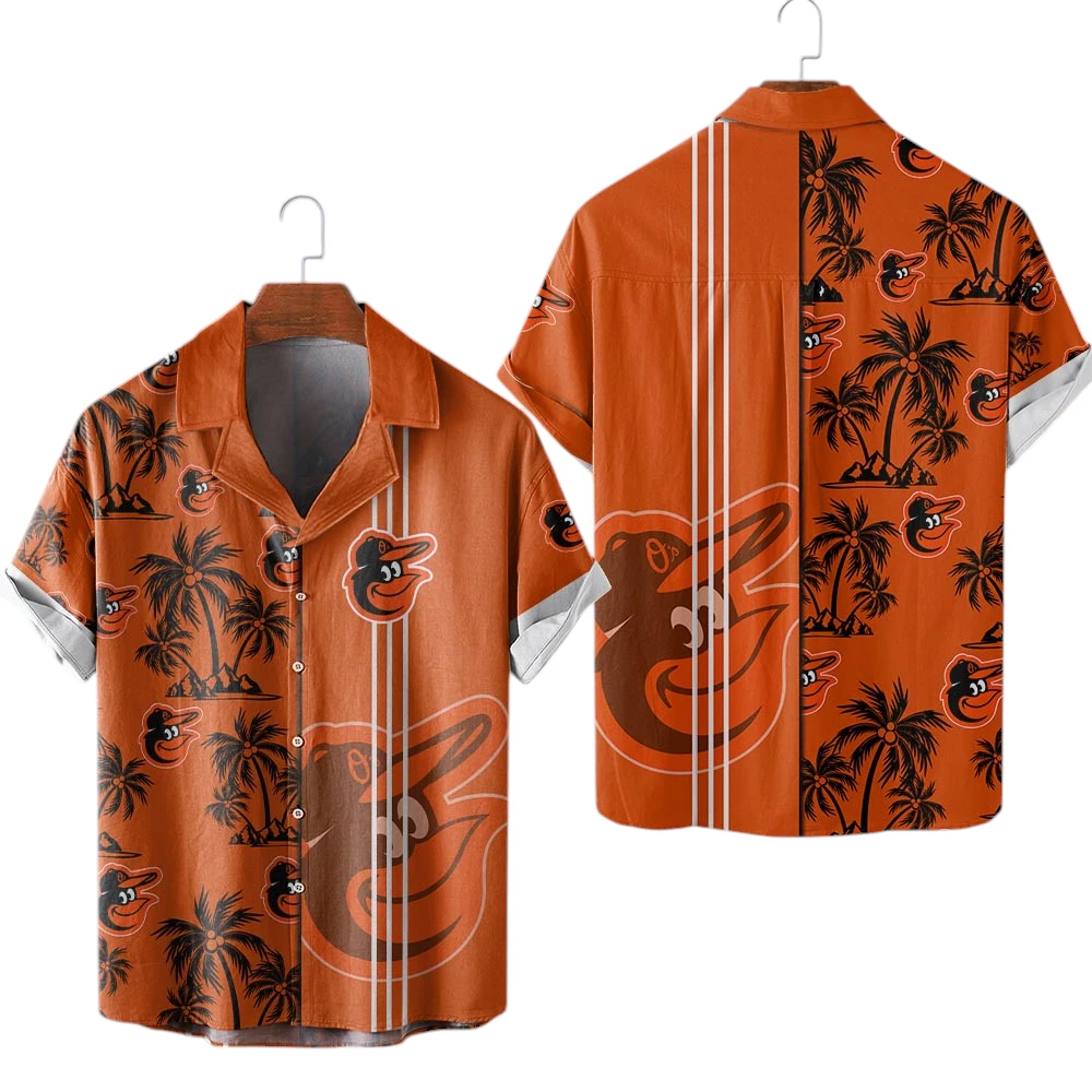 Baltimore Orioles Hawaiian Aloha Shirt All Over Print, Custom Name For Men Women Kids TN230425Y7HWCT1MBBOR