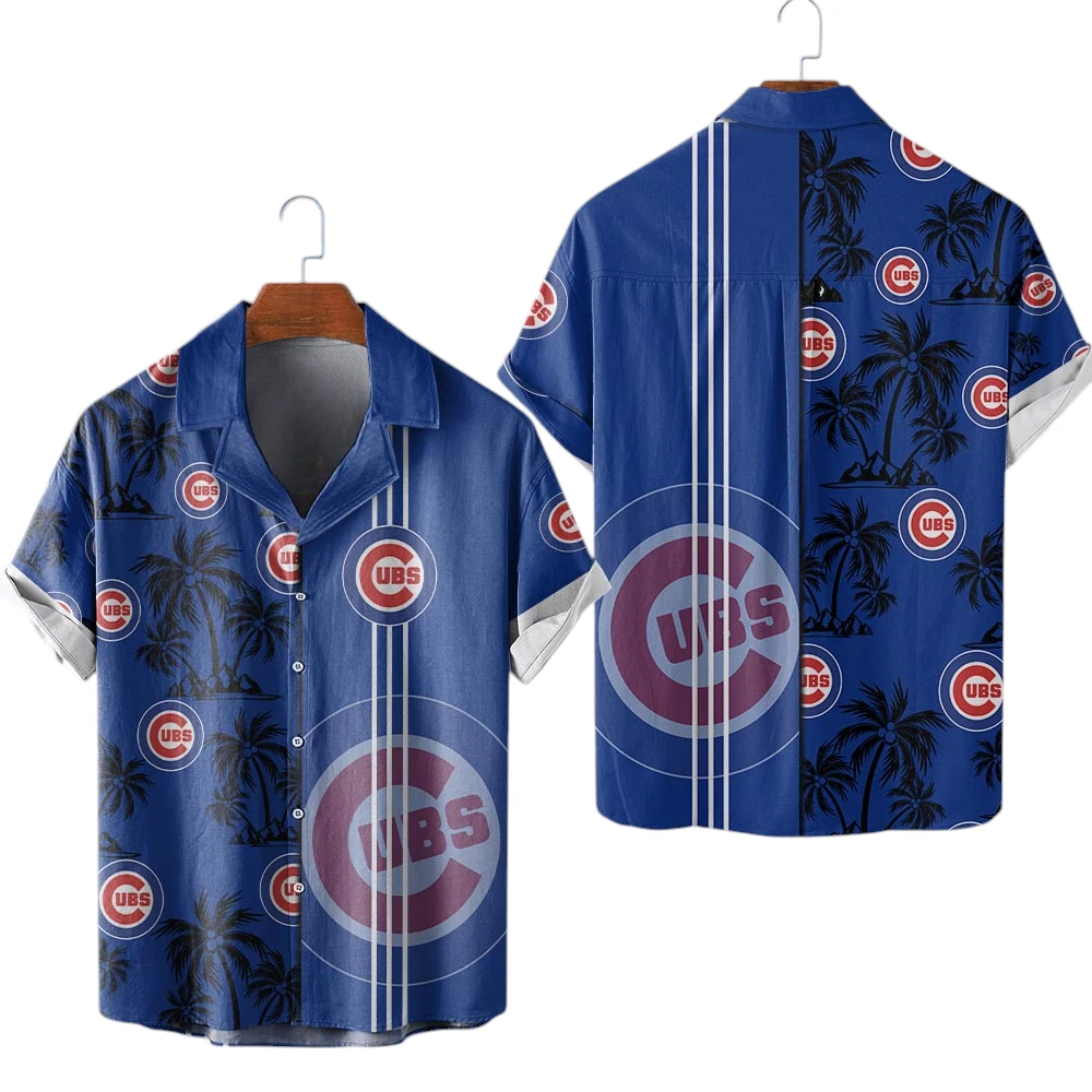 Chicago Cubs Hawaiian Aloha Shirt All Over Print, Custom Name For Men Women Kids TN230425Y7HWCT1MBCUB