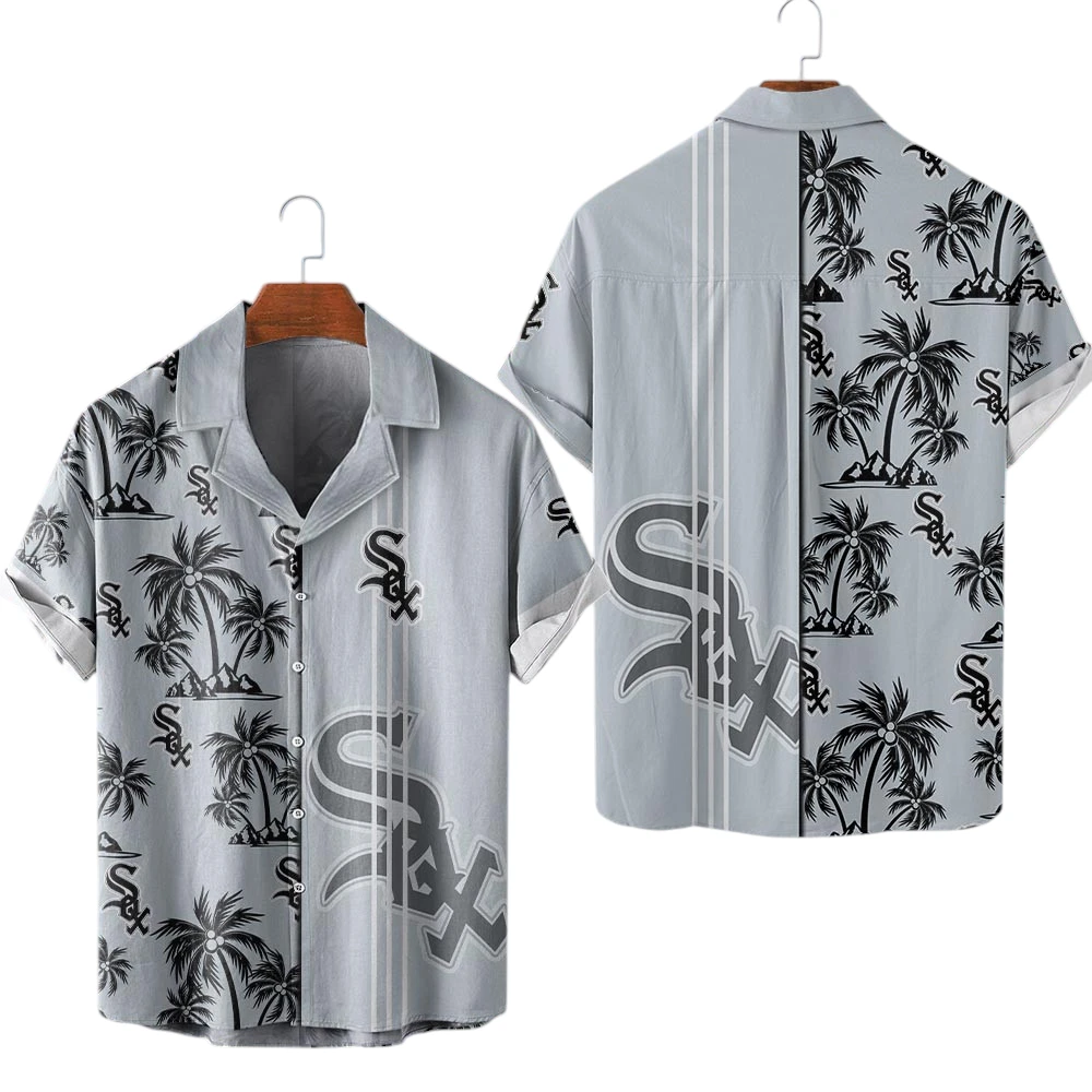 Chicago White Sox Hawaiian Aloha Shirt All Over Print, Custom Name For Men Women Kids TN230425Y7HWCT1MBCWS